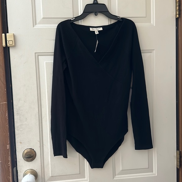 JESSICA SIMPSON MATERNITY BODYSUIT: BLACK: NEW WITH TAGS: SIZE M - Picture 2 of 6